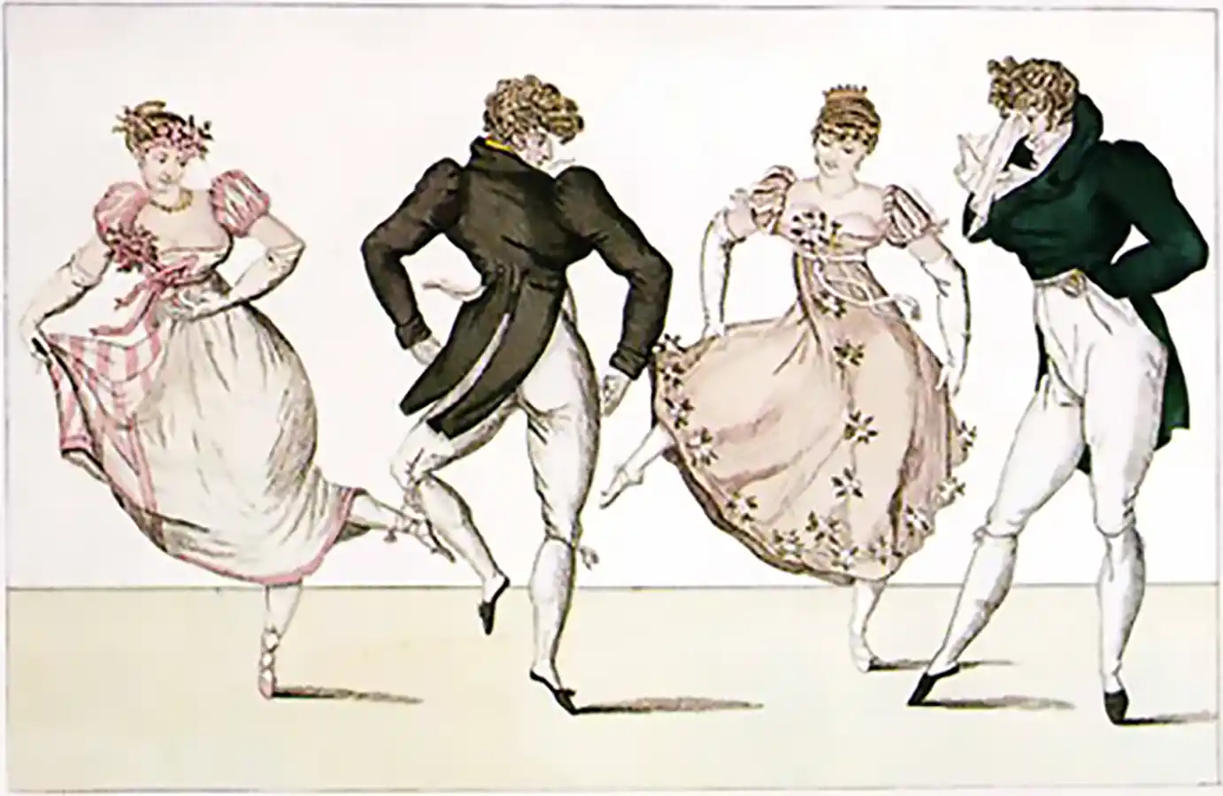 19th century drawing of dance