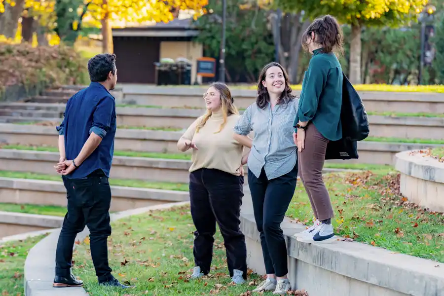 Creative Writing students and instructors talk